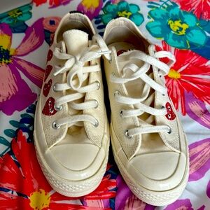 Comme des Garçons Chuck Taylor All Star Multi Heart  Low top. Never worn